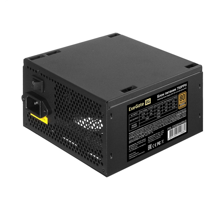 Блок питания 750W EXEGATE 80 PLUS® Bronze 750PPH-S-OEM EX292343RUS-OEM-S