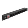 Блок розеток EXEGATE SERVERPRO PDU-19H801 AL-8S-C14-SW EX280840RUS