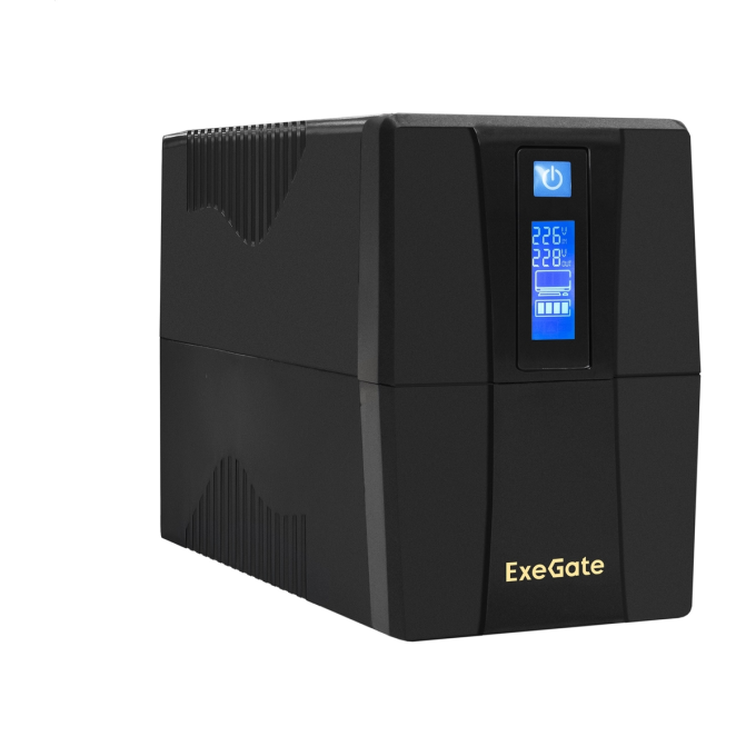 Источник бесперебойного питания EXEGATE SPECIALPRO SMART LLB-600.LCD.AVR.2SH.RJ.USB EP285580RUS