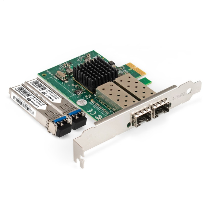 Комплект: EXEGATE EXE-82576-F2 + 2xТрансивер EXT-1G-SM1310-LC2-20KM EX299087RUS