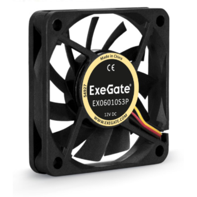 Вентилятор 12В DC EXEGATE EXTRAPOWER EP06010S2P 60x60x10 мм EX299858RUS